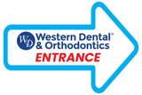 Western Dental Entrance Arrow